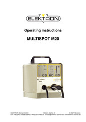 Elektron MULTISPOT M20 Operating Instructions Manual