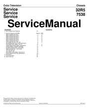 Philips 32R5 Service Manual