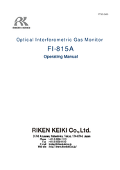 Riken Keiki FI-815A Operating Manual