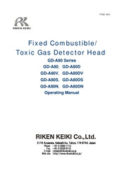 Riken Keiki GD-A80D Operating Manual