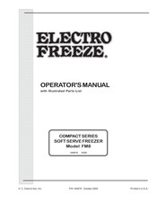 H.C Duke & Son Electro Freeze FM8 Operator's Manual
