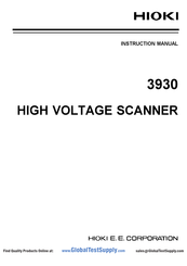 Hioki 3930 Instruction Manual
