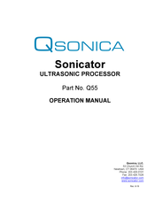 Qsonica Q55 Operation Manual