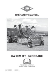 KUHN GA 9321 H/P Operator's Manual