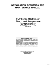 Fluid Components Intl FLT Series Installation, Operation And Maintenance Manual