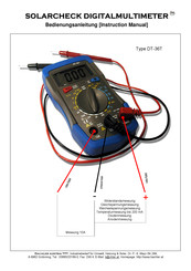 Bachler Solarcheck DT-36T Instruction Manual