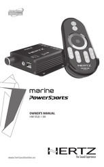 Hertz PowerSports HM RGB 1 BK Owner's Manual