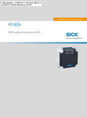 SICK RFU620-104 Series Operating Instructions Manual