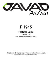 ArWest FH915 Features Manual