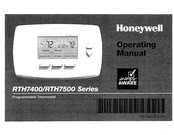 Honeywell RTH7400 series Operating Manual