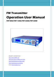 Warner RF FMT-150D Operation User's Manual
