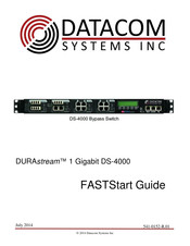Datacom Systems DURAstream DS-4000 Fast Start Manual