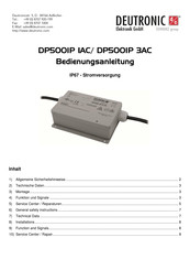 Deutronic DP500IP 3AC Manual