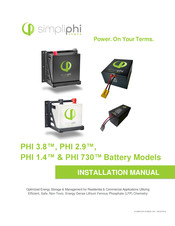 SimpliPhi PHI 2.9 Series Installation Manual