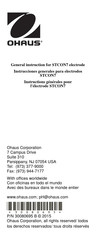 OHAUS STCON7 General Instructions Manual