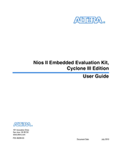 Altera Nios II Embedded Evaluation Kit Cyclone III Edition User Manual
