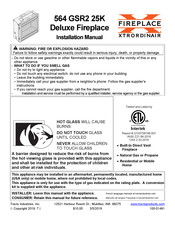 FireplaceXtrordinair 564 GSR2 25K Deluxe Installation Manual