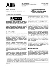 ABB HU-1 Instruction Leaflet