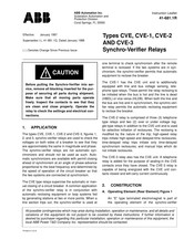 ABB CVE-2 Instruction Leaflet