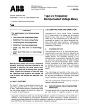 ABB CV-26 Instruction Leaflet