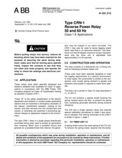ABB CRN-1 Instruction Leaflet