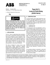 ABB KLF-1 Instruction Leaflet