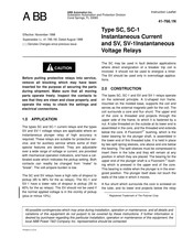 ABB SC-1 Instruction Leaflet