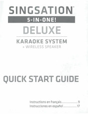 Singsation 5-in-One! DELUXE Quick Start Manual
