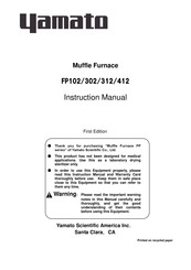 Yamato FP302 Instruction Manual
