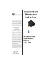 T&S B-7245 Series Installation And Maintenance Instructions Manual