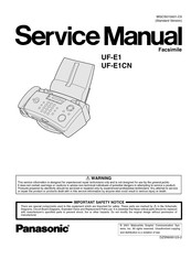Panasonic UF-E1 Service Manual
