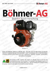 Bohmer-AG AG-178FD Instruction Manual