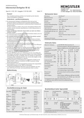 Hengstler RI 42 Installation Instructions