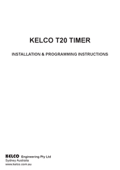 KELCO T20 Installation & Programming Instructions