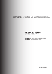 Aertesi VESTA 80 FVI Instruction, Operating And Maintenance Manual