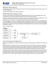 IDT 9FGV1006 Register Descriptions And Programming Manual