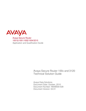 Avaya 3120 Series Application And Qualification Manual
