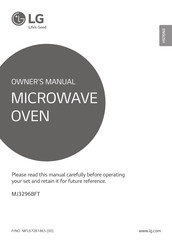 LG MJ3296BFT Owner's Manual