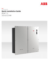 ABB REACT 2 Series Quick Installation Manual