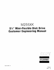 Fujitsu M255XK Customer Engineering Manual