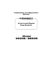 Kennedy 9650B Installation And Operation Manual