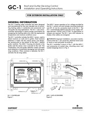 Emerson Easyheat GC-1 Installation And Operating Instructions Manual