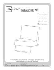 Mainstays MS16-D4-1007-26 Assembly Instructions Manual