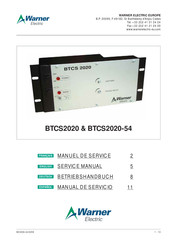 Warner Electric BTCS2020-54 Service Manual