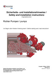 Richter MNK Safety And Installation Instructions Manual