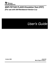 Texas Instruments MSP-FET430 User Manual