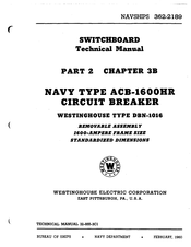 Westinghouse ACB-1600HR Technical Manual