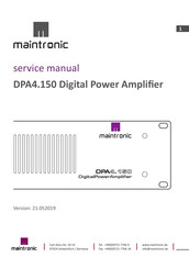 Maintronic DPA4.150 Service Manual