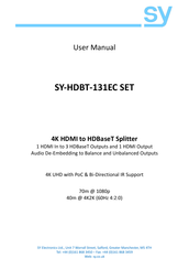 SY Electronics SY-HDBT-131EC SET User Manual