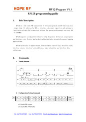 Hope RF RF12B Programming Manual